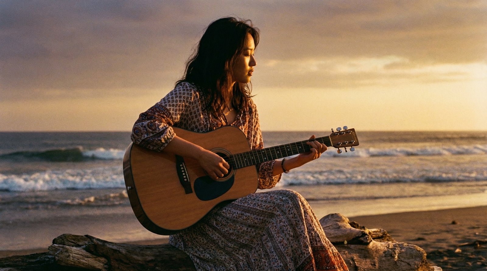 91传媒海边吉他传媒演示